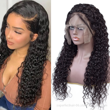 Wholesaler New Arrival Human Hair Wig Water Wave Pre-plucked Wig For Black Women  13*6 Lace Frontal  Wigs